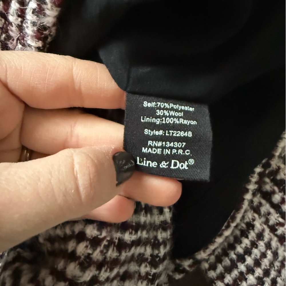 Line & Dot- Wool Blend Tweed Top and Skirt Set - Picture 8 of 8